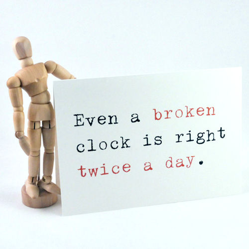 Dagger's Veil | Even a broken clock is right twice a day.