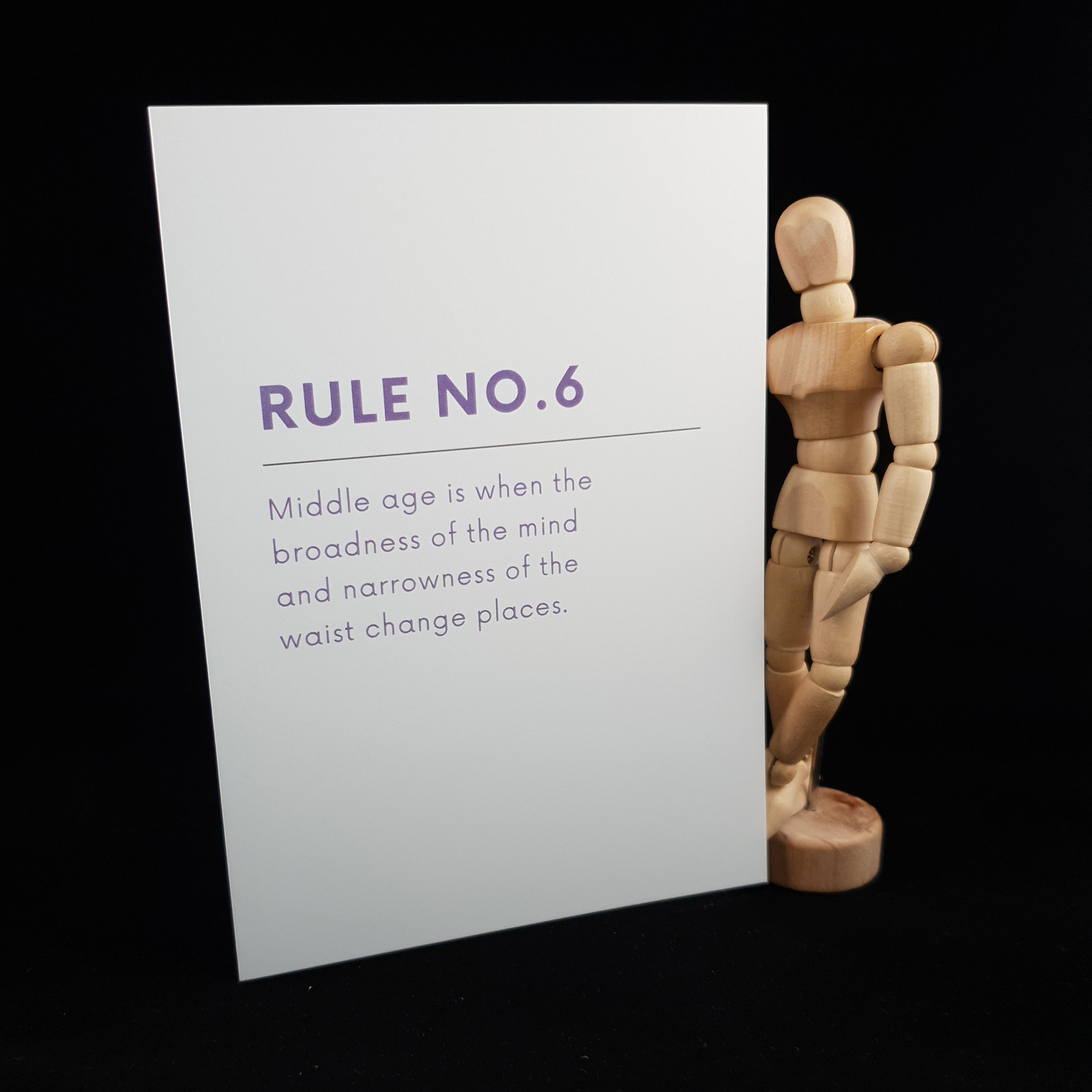 Dagger's Veil | Rule no 6. Middle age is when the