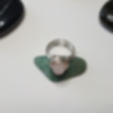 Dagger's Veil | Frosted Rose Quartz ring