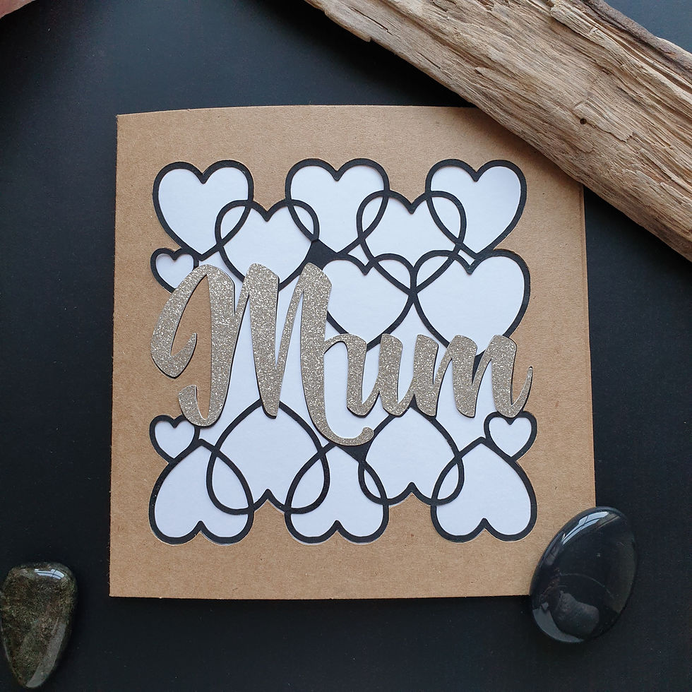Thumbnail: Mother's Day Hearts Cut Out Multicolour