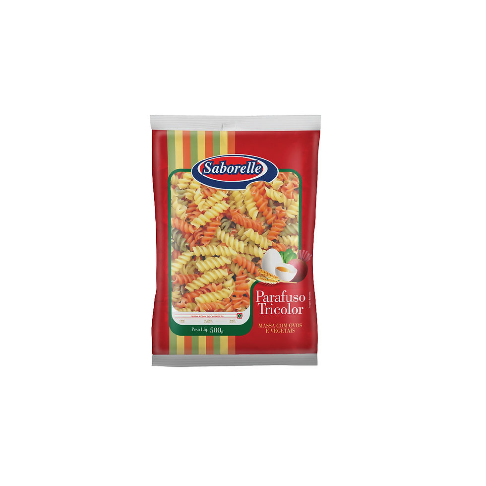 Macarrão Parafuso Tricolor 500g