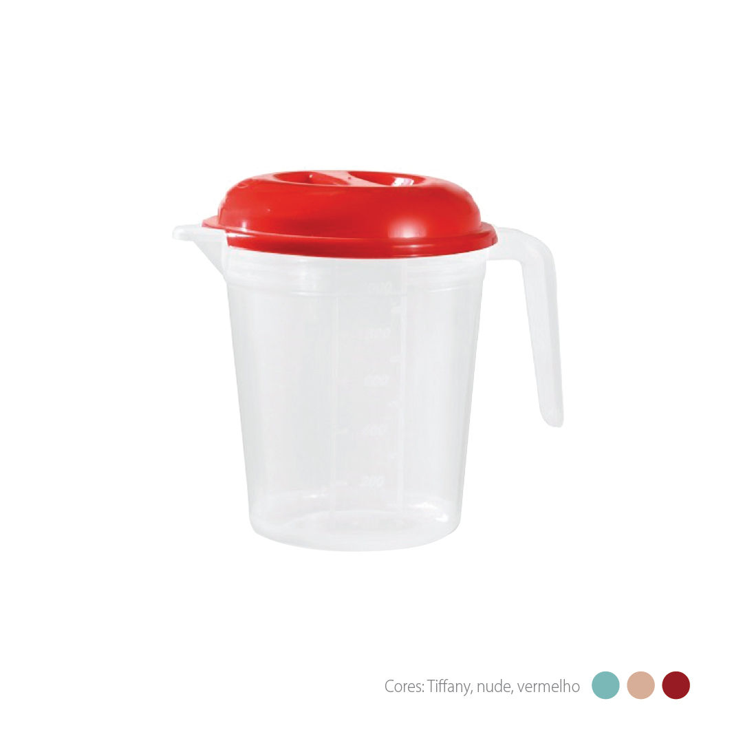 Jarra Redonda +Casa com tampa 1,2L