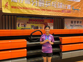 灣仔區分齡乒乓球比賽 女子10-11 FI歲組 亞軍🏓🥈狀態大勇🤩🤩