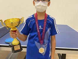 恭喜rickrick羅浩峰 代表學校 參加 2021-2022大埔區乒乓球小學學界賽事 獲男子團體賽亞軍及傑出運動員獎🥈🏆👏🏻