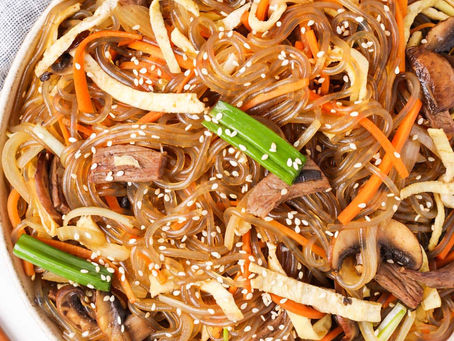 Resep JABCHAE (Bihun Korea) paling PRAKTIS! 10 menit jadi!