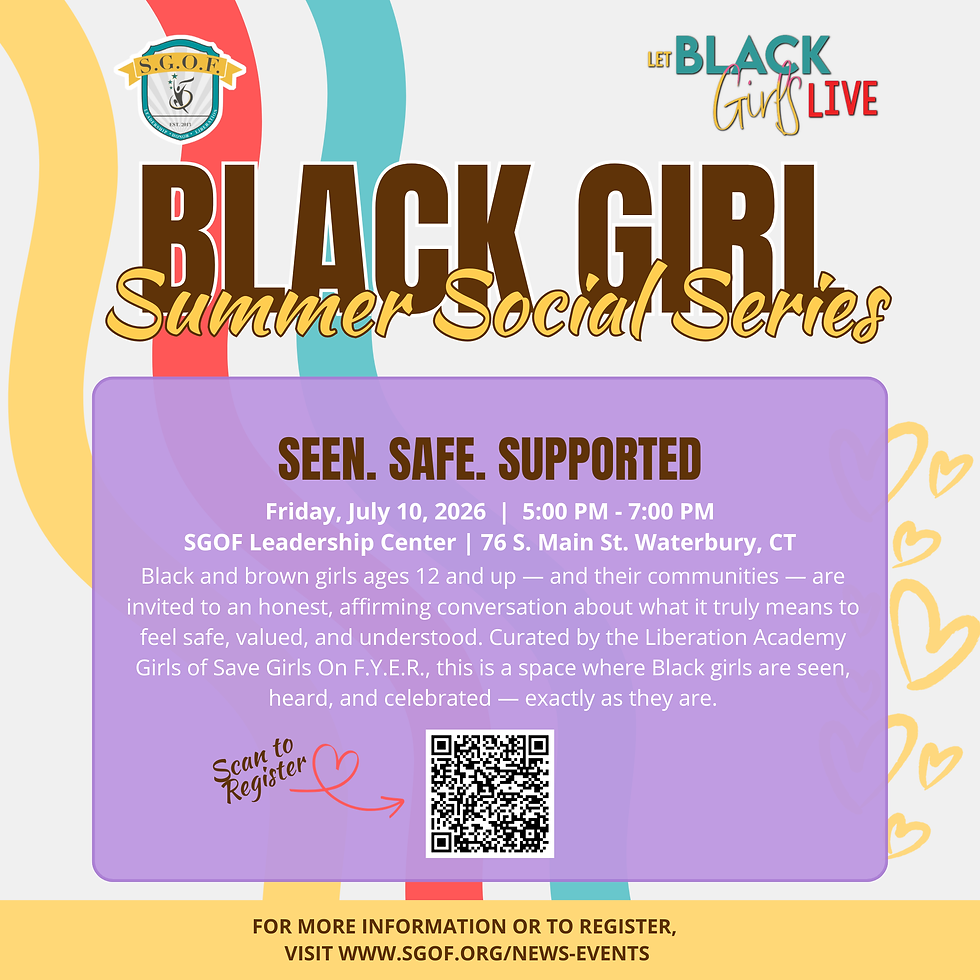 Let Black Girls Live Summer Social: Seen. Safe. Supported