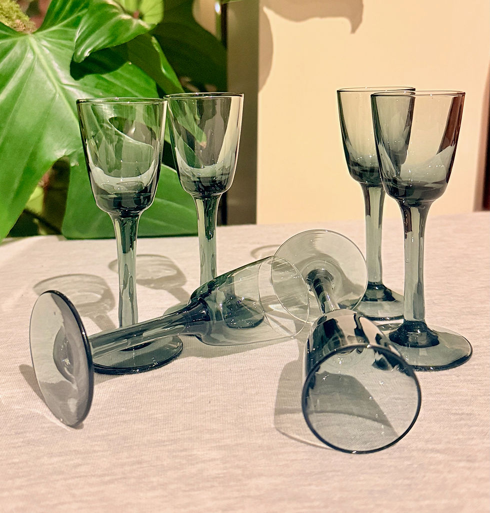 Miniatyrbilde: Vintage drammeglass Kollen design Willy Johansson 1965