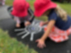 Nature Explorer children pavement drawings