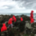 Nature Explorer children exploring at the beach rocks
