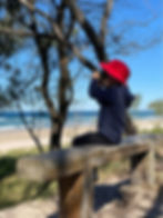 Nature Explorer child at the beach