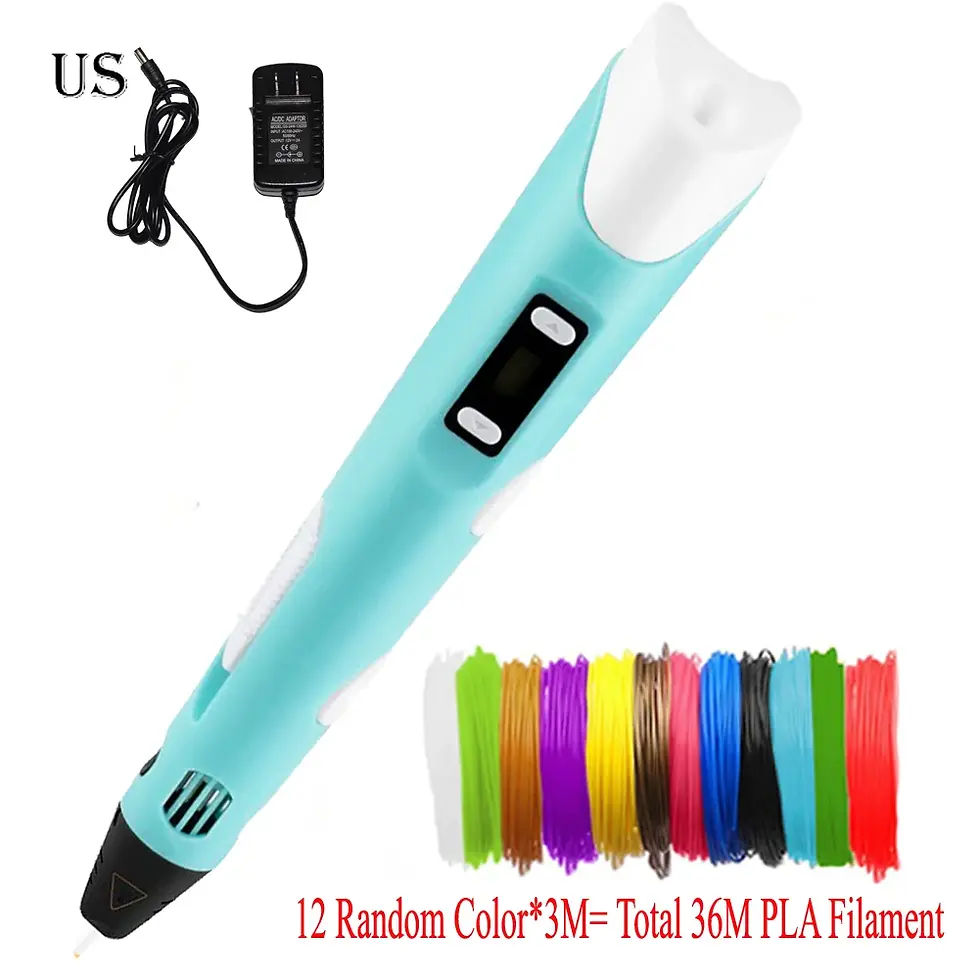 Hình thu nhỏ: 3D Pen LED Screen DIY 3D Printing Pen