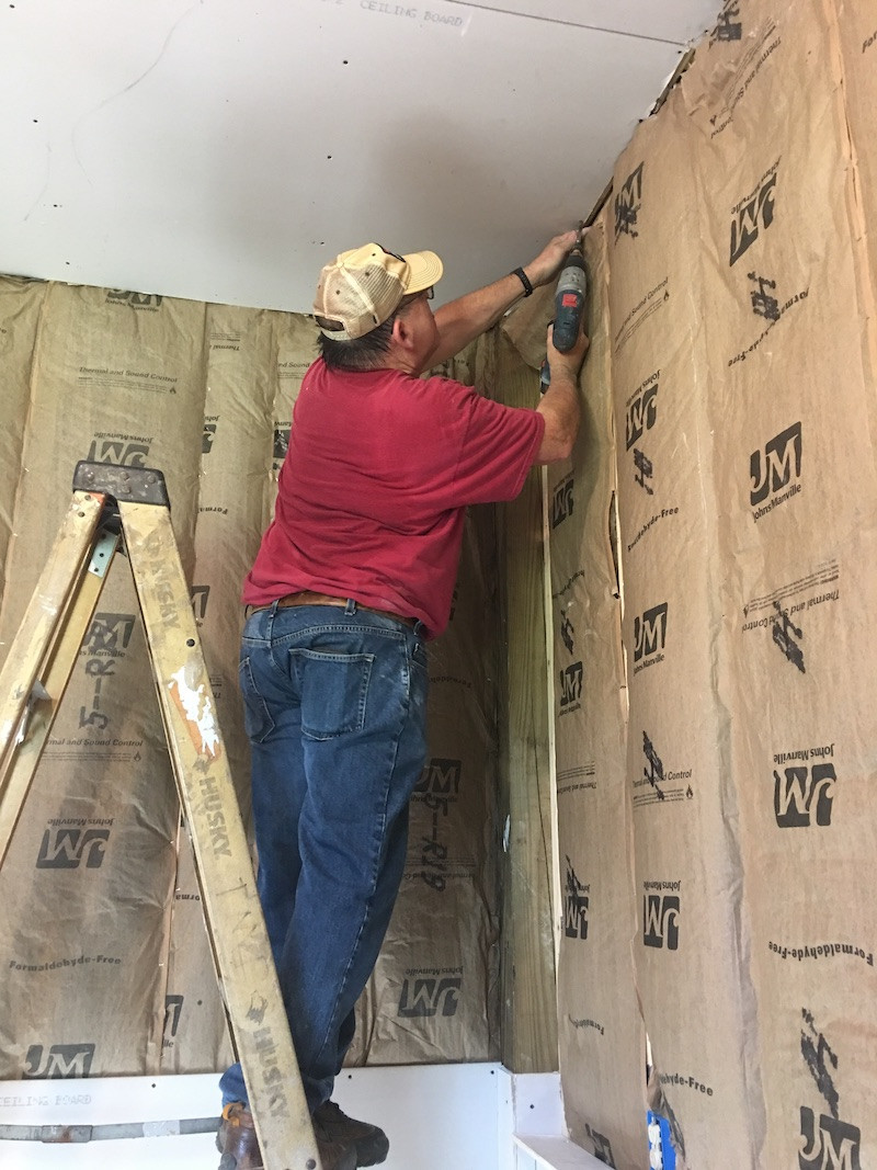 installing insulation