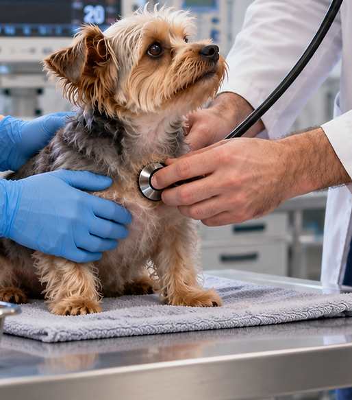 veterinarian examine a pet at Mckinney Texas.png