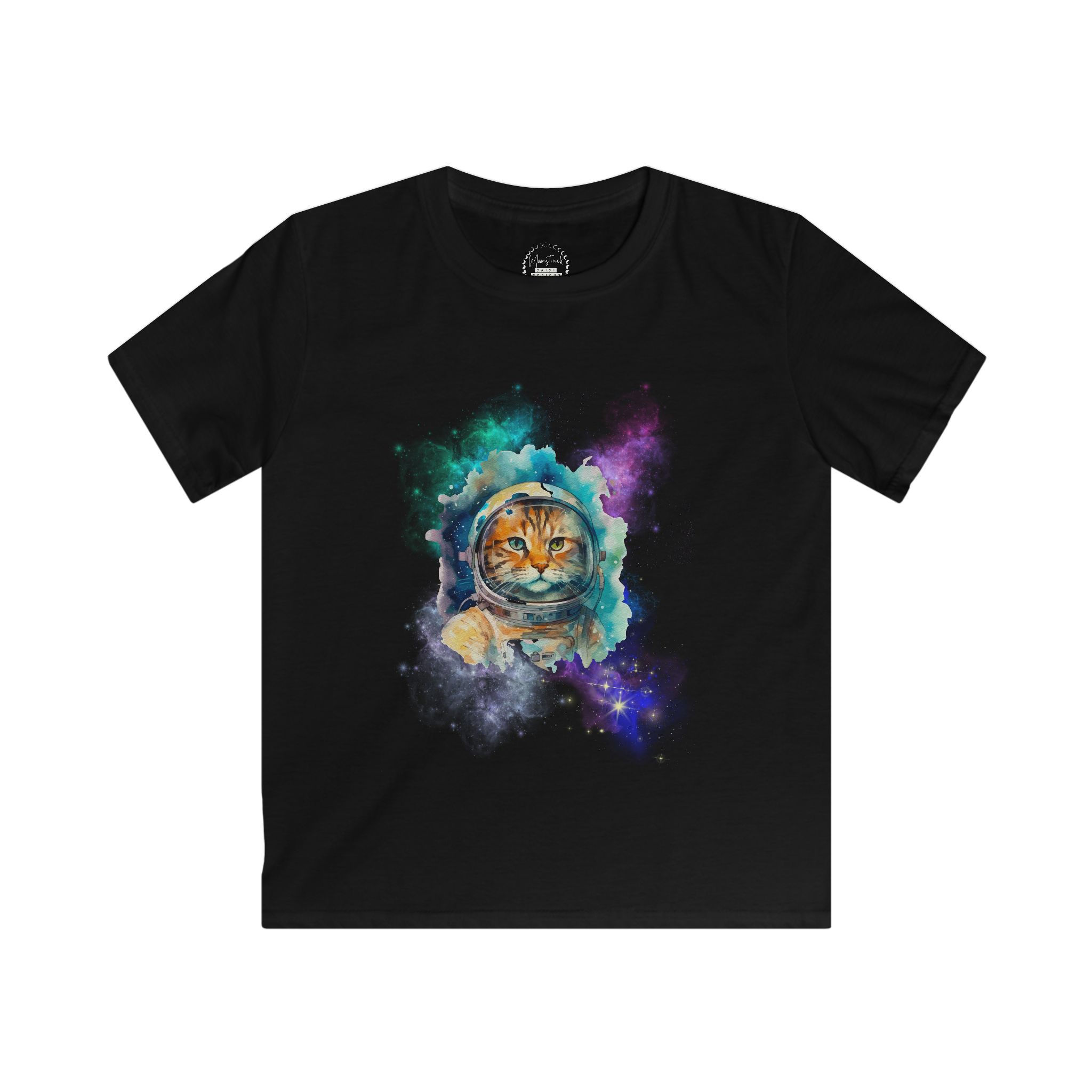 Kids Cat Astronaut T-Shirt — Space Kitty Galaxy Tee