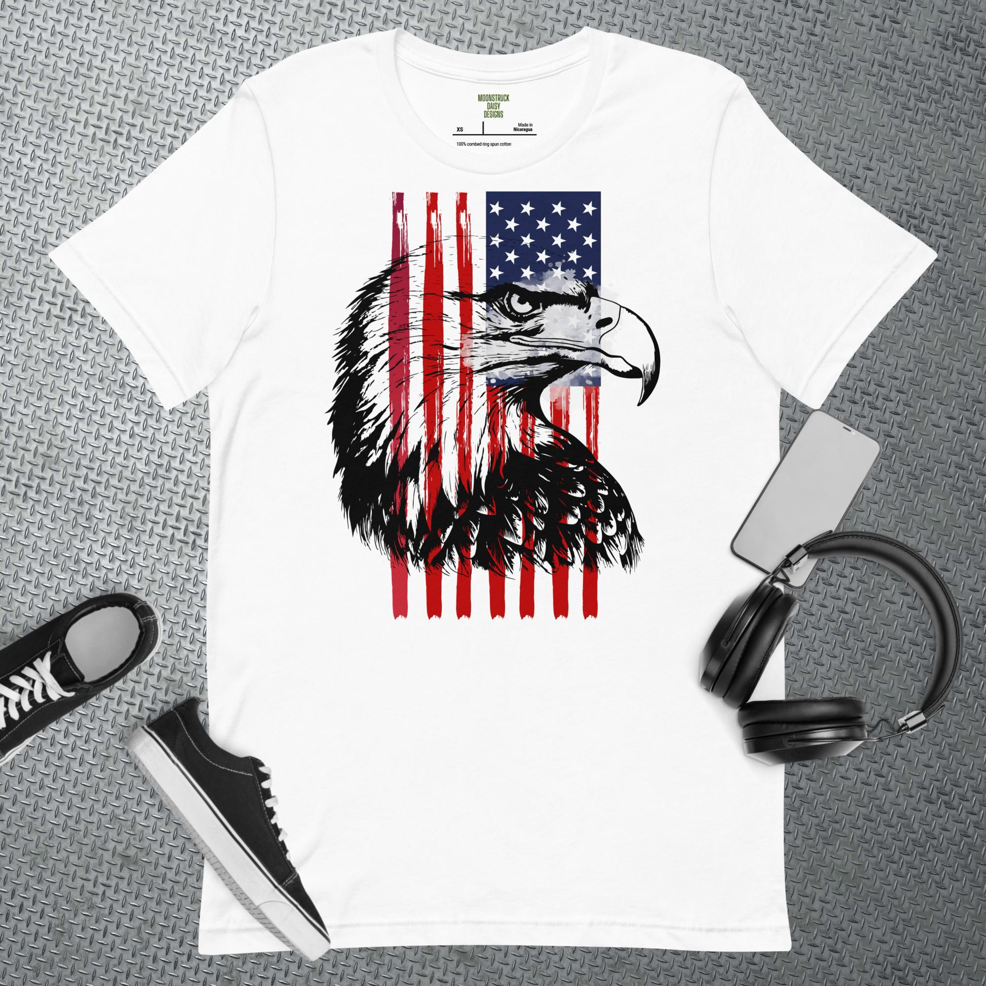 Unisex USA Black Eagle T-Shirt
