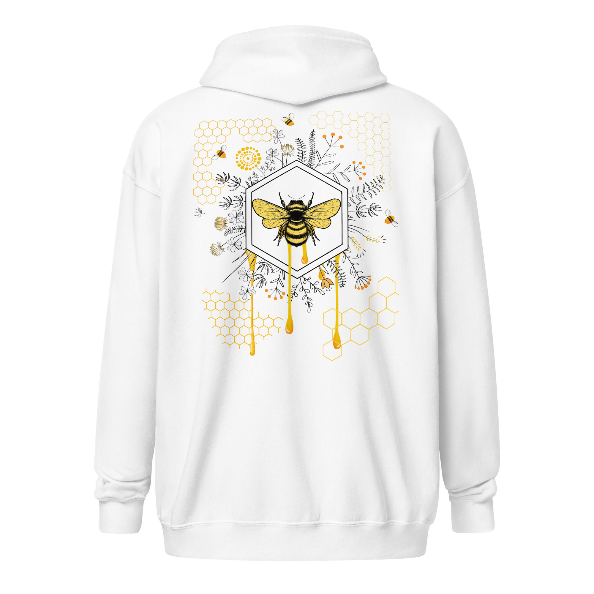 Unisex Beehive Zip Hoodie