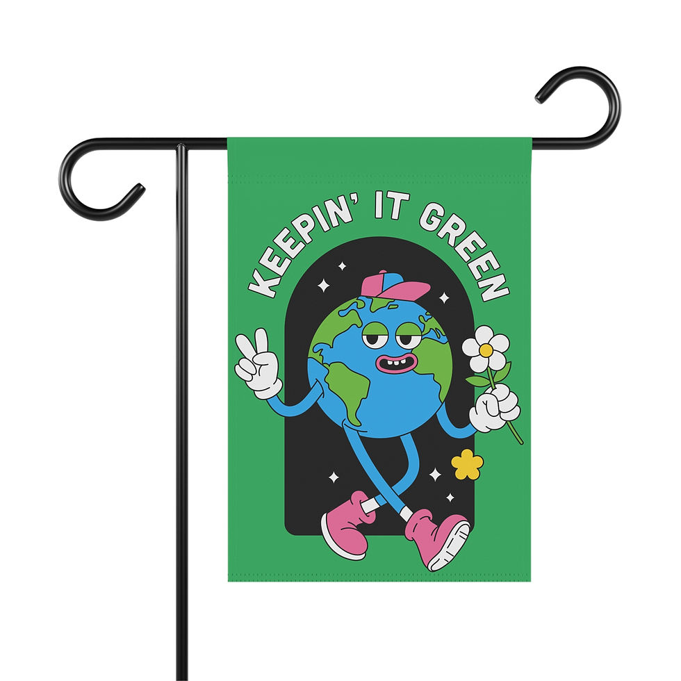 Thumbnail: Keepin' It Green Garden Flag 