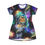 Thumbnail: Astronaut Cat Galaxy T-Shirt Dress 