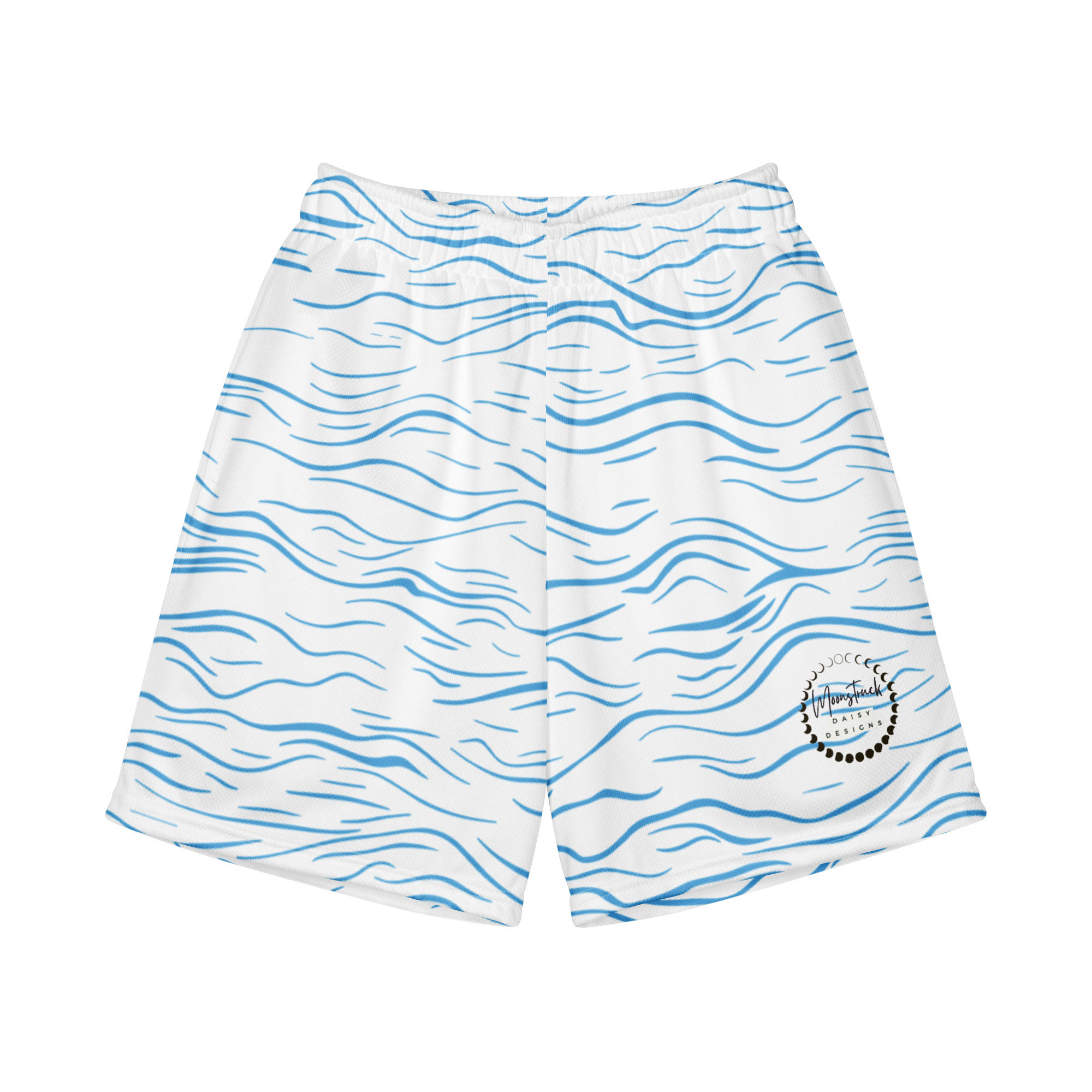 Waves All-Over Print Youth Recycled Mesh Shorts