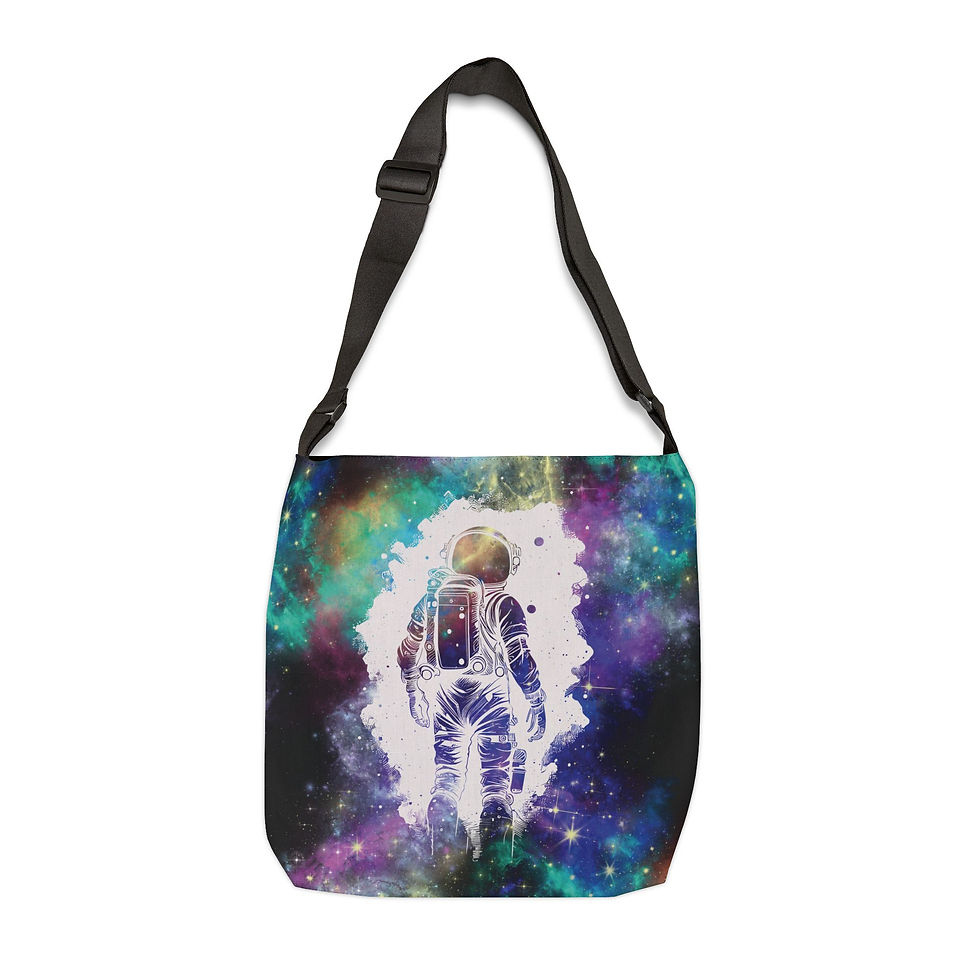 Thumbnail: Galaxy Astronaut Adjustable Tote Bag