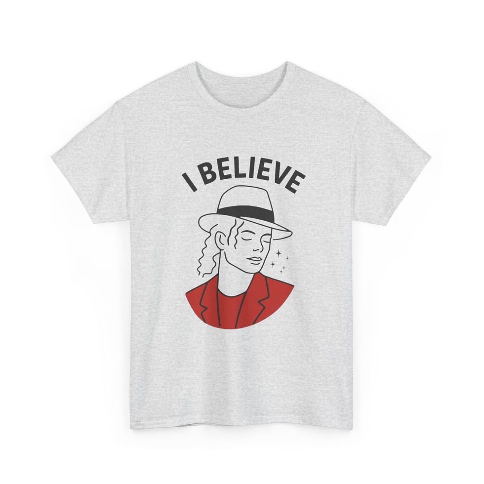 Thumbnail: I Believe Michael Tee — Retro Pop Icon Graphic T‑Shirt