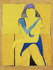 Richard Diebenkorn yellow figure