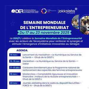 Programme 2 semaine mondiale de l'entrepreneuriat 2025