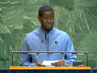 Bassirou Diomaye Faye à l’ONU : “L’occupation doit cesser, Israël doit arrêter ses bombardements”