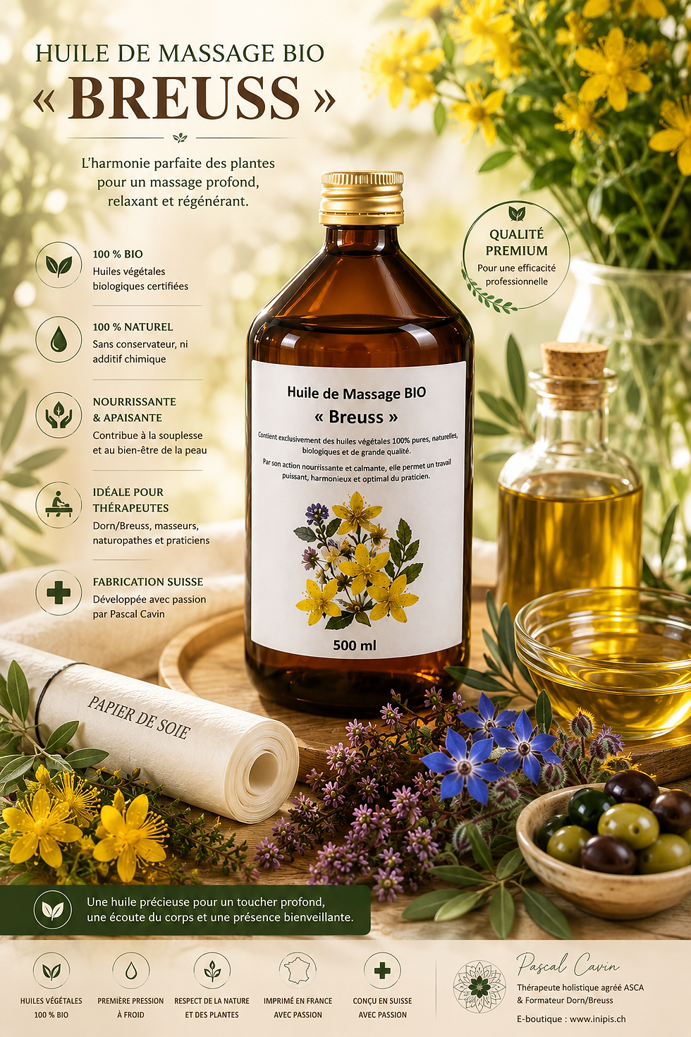 Miniature : Huile BIO de Massage « Dorn & Breuss »  500 ml