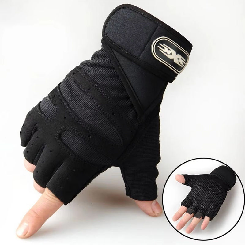 Thumbnail: Gym Gloves Fitness Weight Lifting Gloves Body Building Training Sports Exercise 