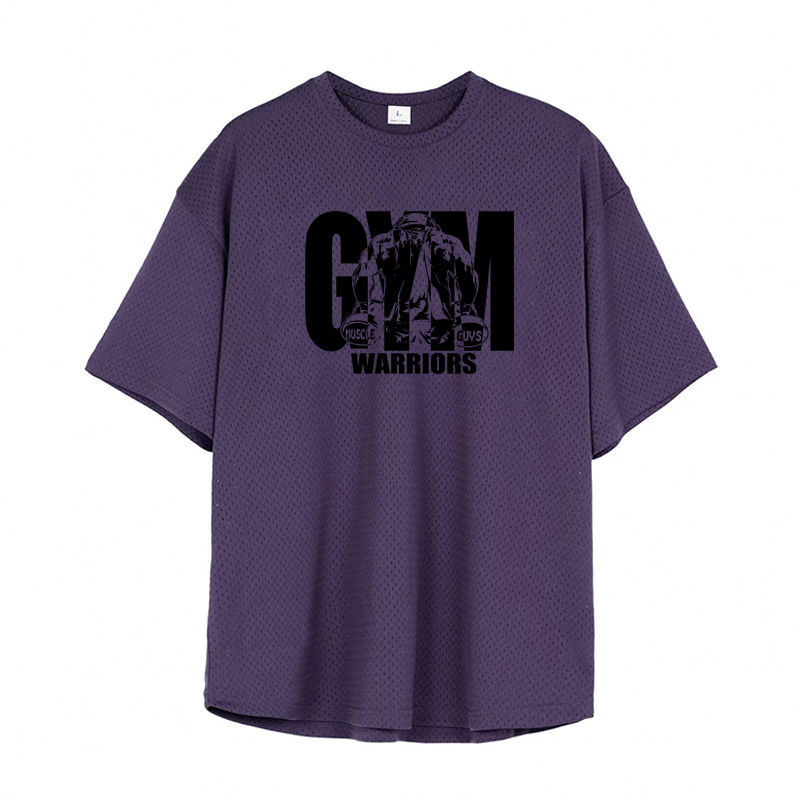 Thumbnail: Oversized Loose Men's Casual Sport T-Shirt Gym Bodybuilding Fitness Short Sleeve