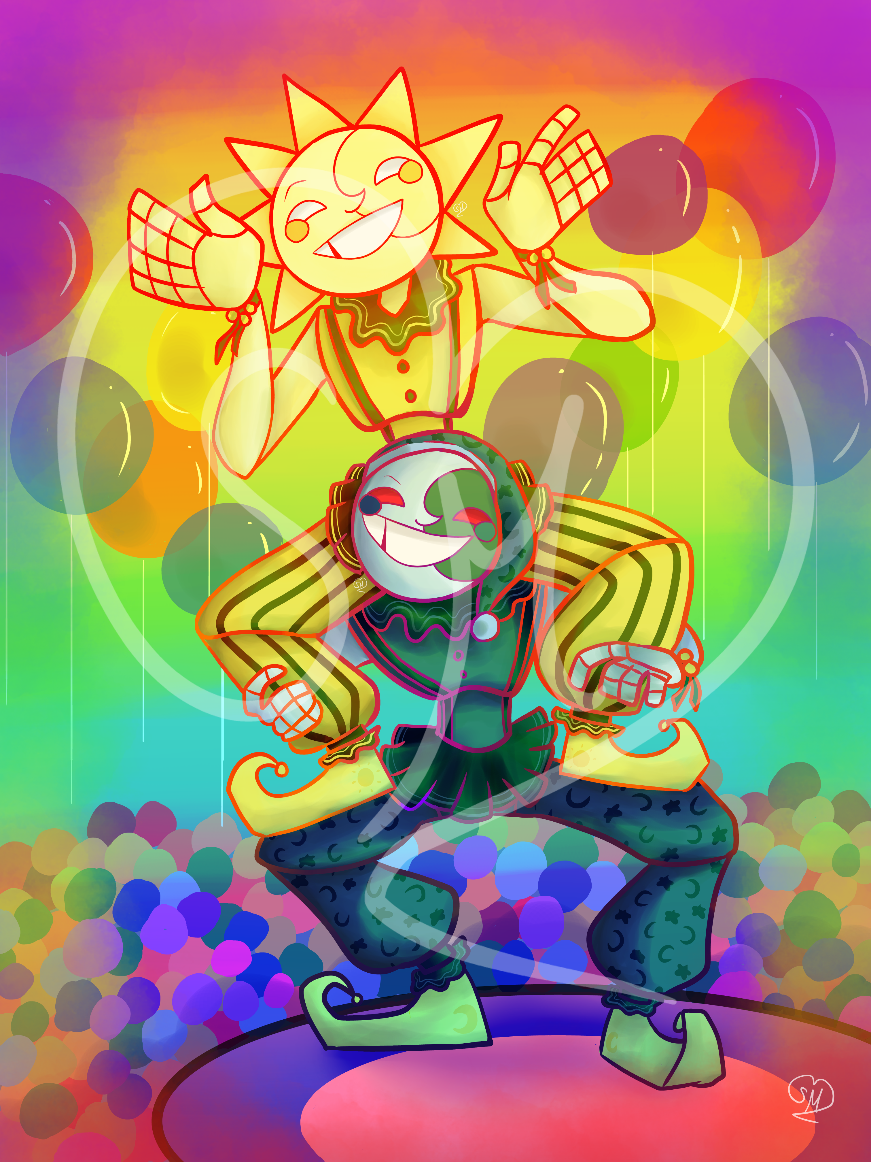 Son & Moon from Five Nights at Freddy's Security Breach