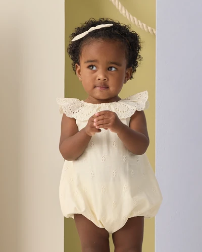 Rylee + Cru - Myla Romper Ivory | Blueberry kids