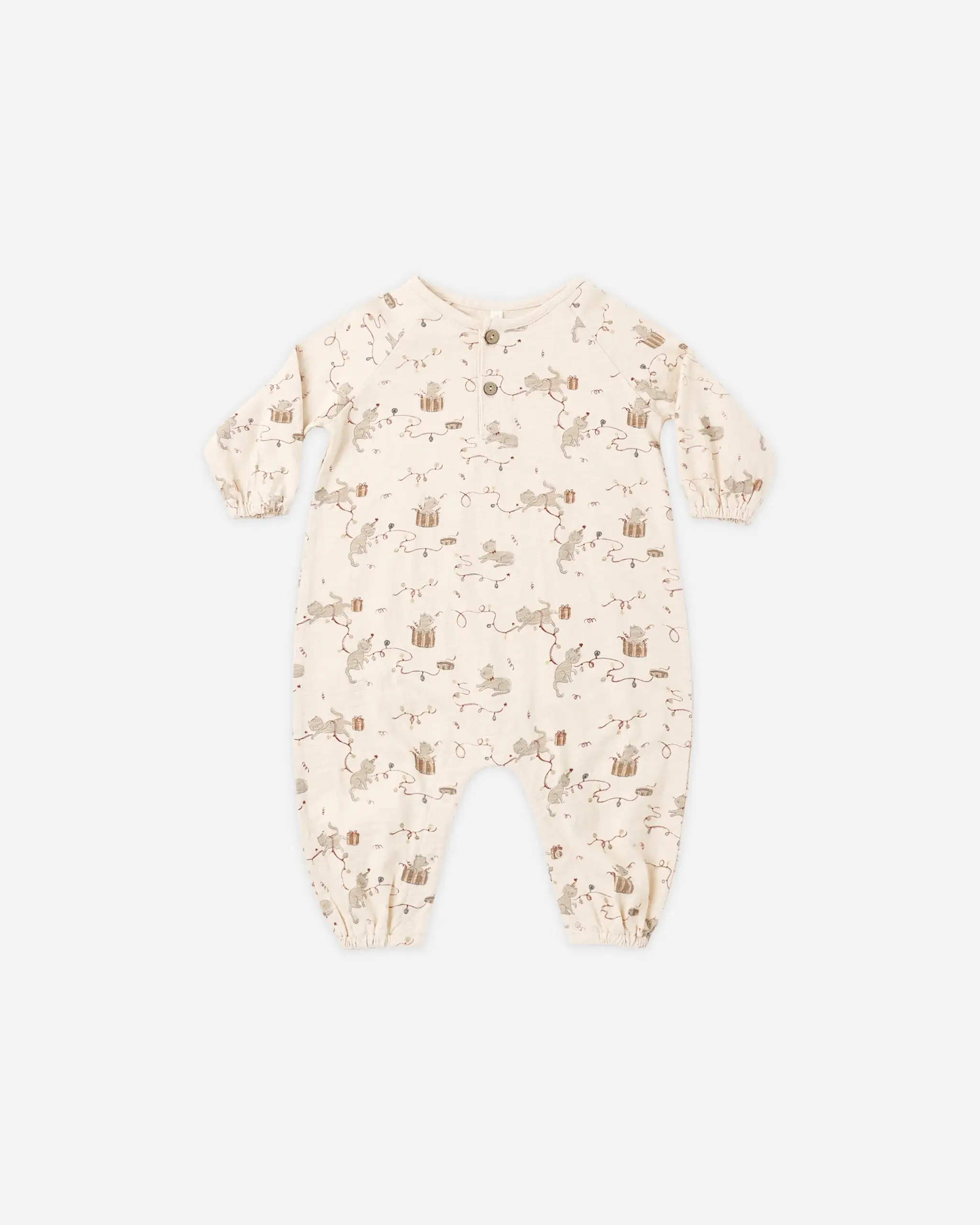 Rylee+ Cru - Henley Jumpsuit Kitties