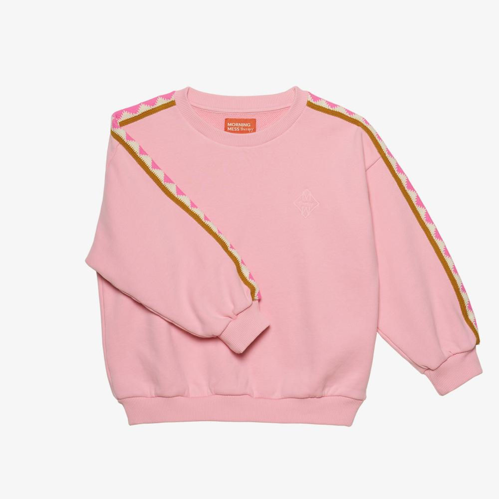 Morning Mess therapy - Nico Sweatshirt Oversize Balloon Fit Cotton Pink