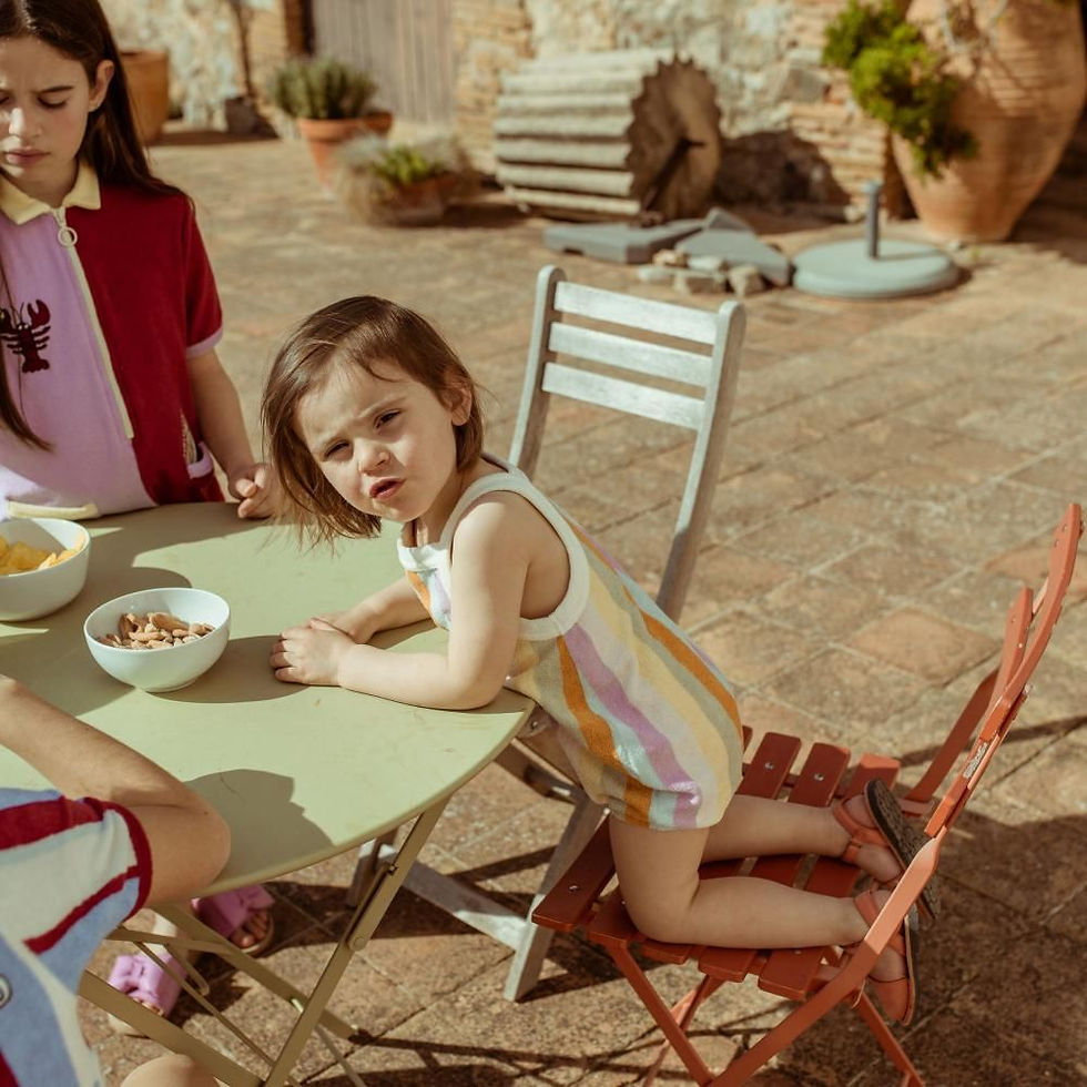 Thumbnail: HappyMess - cotton terry rompers