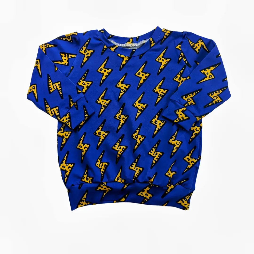 House of Margaux - Blue Bolts - Lightweight Sweatshirt