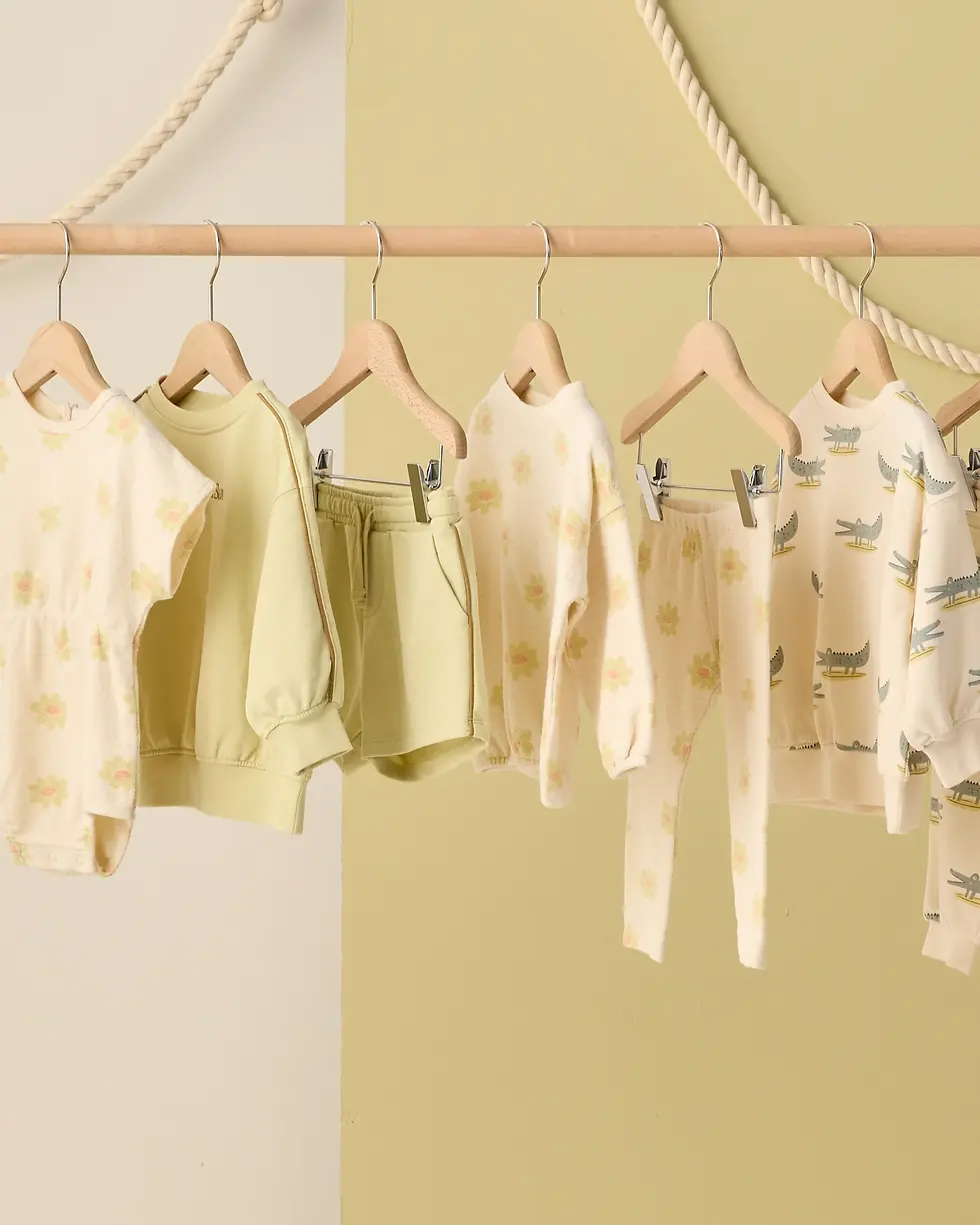 Thumbnail: Rylee + Cru - Spongey Knit Set Yellow Daisy