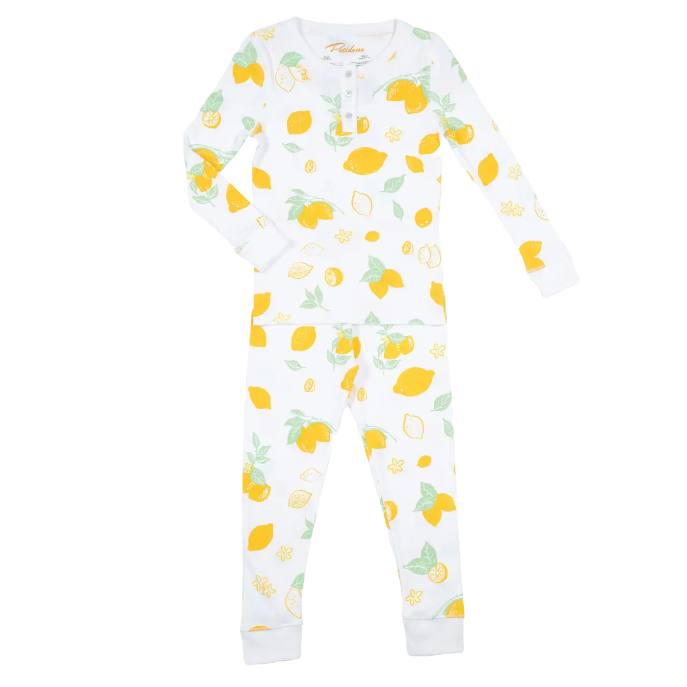 Petidoux - Amalfi Lemons - Long Sleeve Kid Pajama