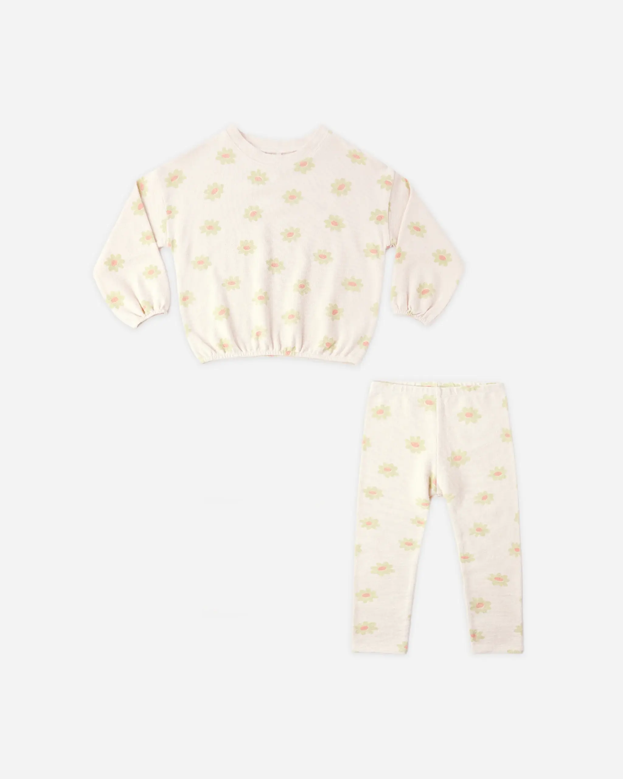 Rylee + Cru - Spongey Knit Set Yellow Daisy