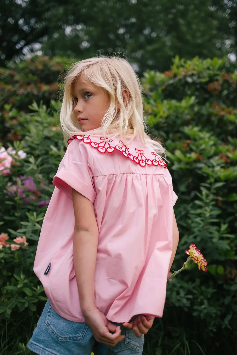 Thumbnail: HAPPY CHERRY BLOUSE WILLOW PINK