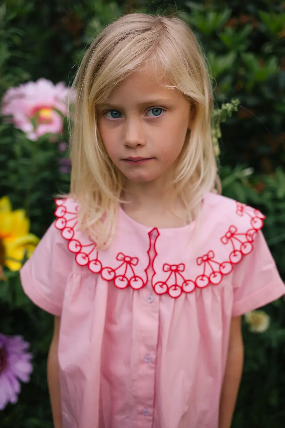 Thumbnail: HAPPY CHERRY BLOUSE WILLOW PINK