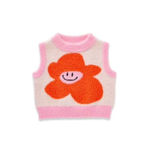Halcyon Nights - Hej Blomma! Knit Vest | Blueberry kids