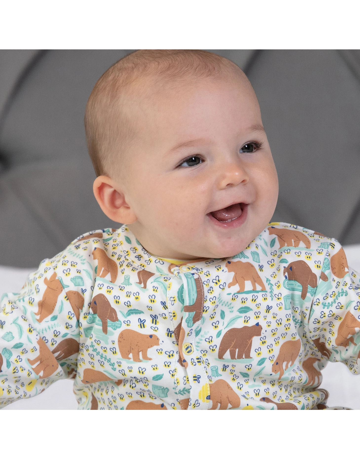 Thumbnail: Piccalilly - Baby Bear Sleepsuit