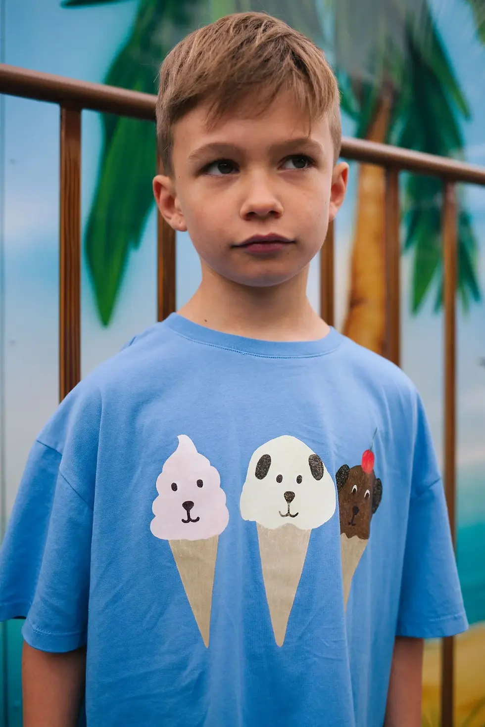 Miniatura: Daily Brat - SMIZE CREAM T-SHIRT MARINE