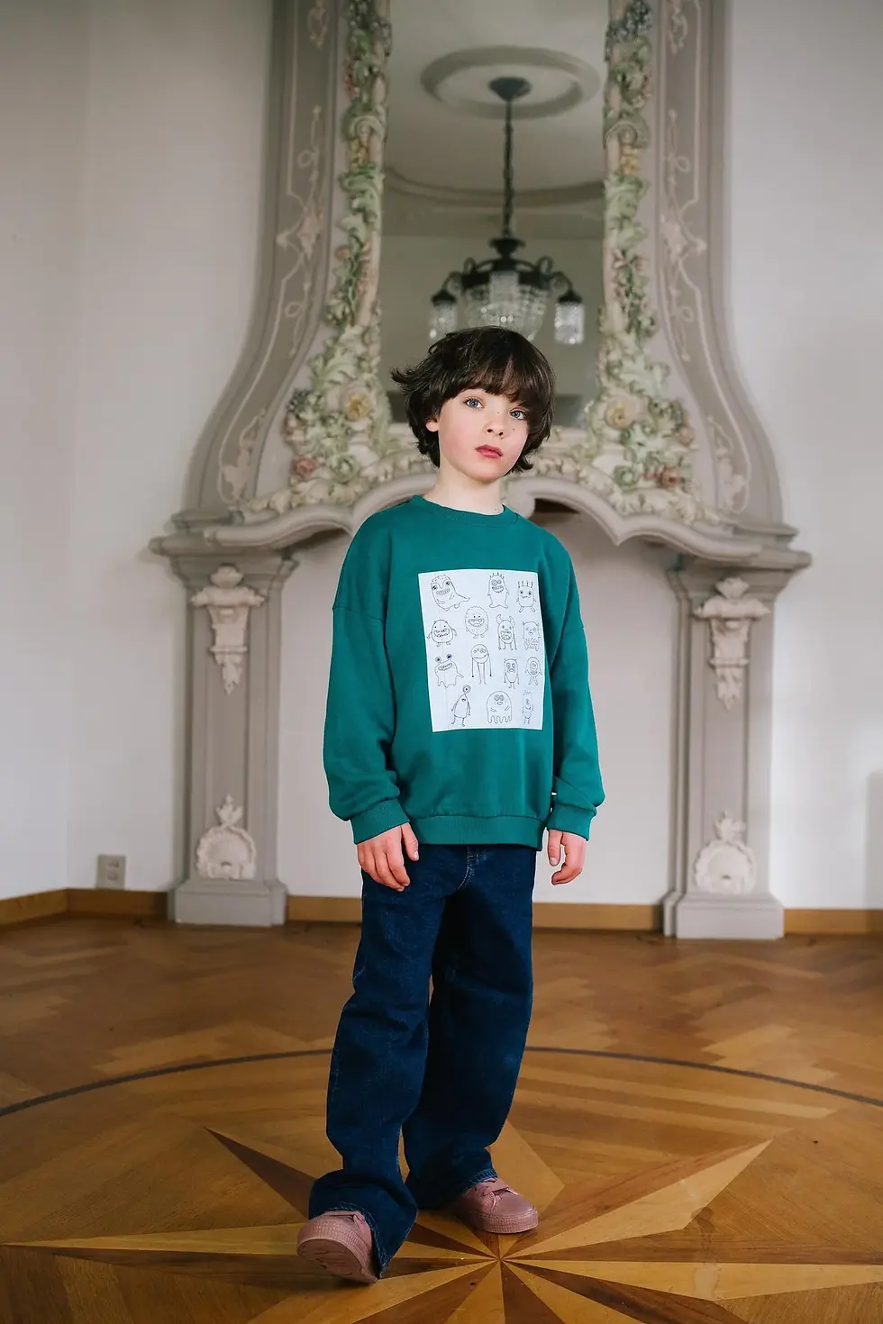 Miniatura: Daily Brat - MONSTER COLLECTIVE SWEATER QUETZAL GREEN
