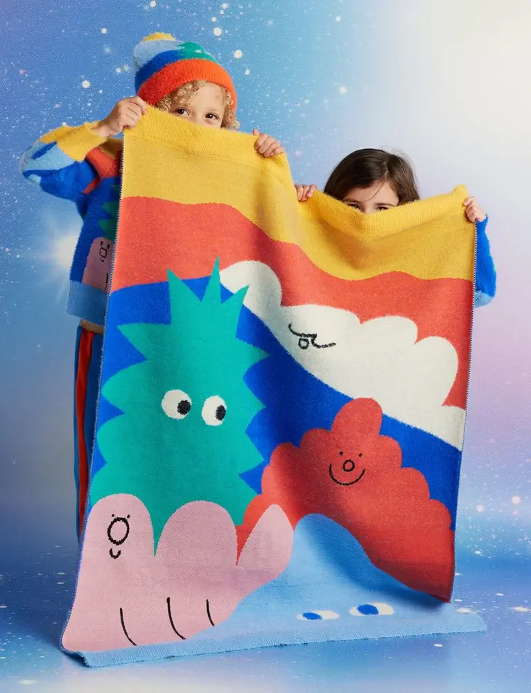 Miniature : Halcyon Nights - Mount Wiggly Baby Blanket
