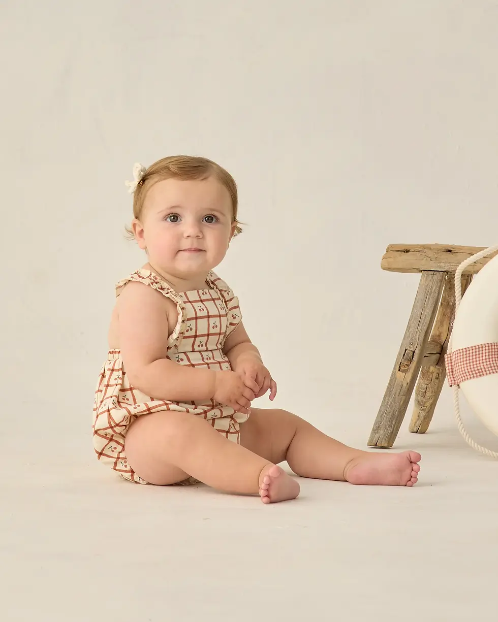Thumbnail: Rylee + Cru - Chiara Romper Cherry Check