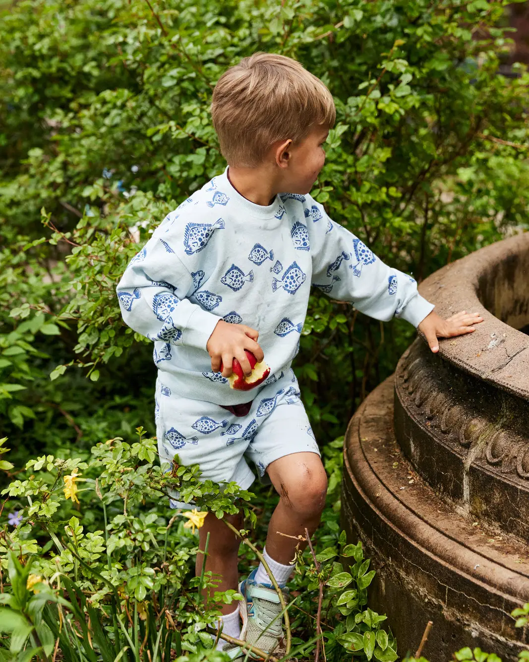 Thumbnail: Lewis - Kids Sweat short - Flounder | Denim