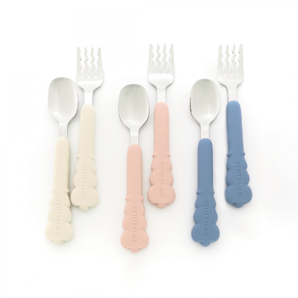 Little Things - Cutlery Set (100% Platinum Silicone/ 18-10 Stainless Steel and C